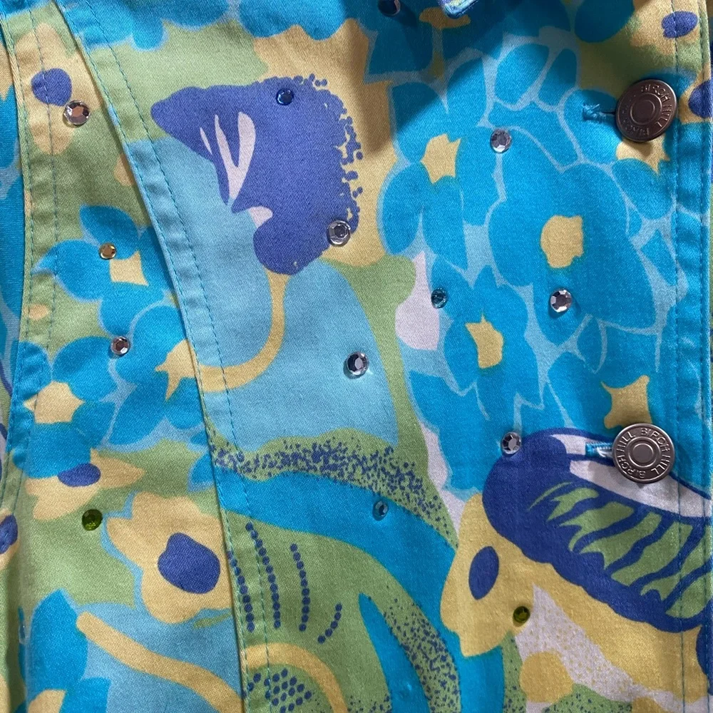 Colorful Patterned Button-Up Jacket - Picture 4 of 6